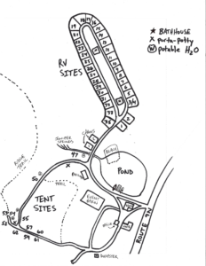 Campsite Map - Rustic Barn Campground